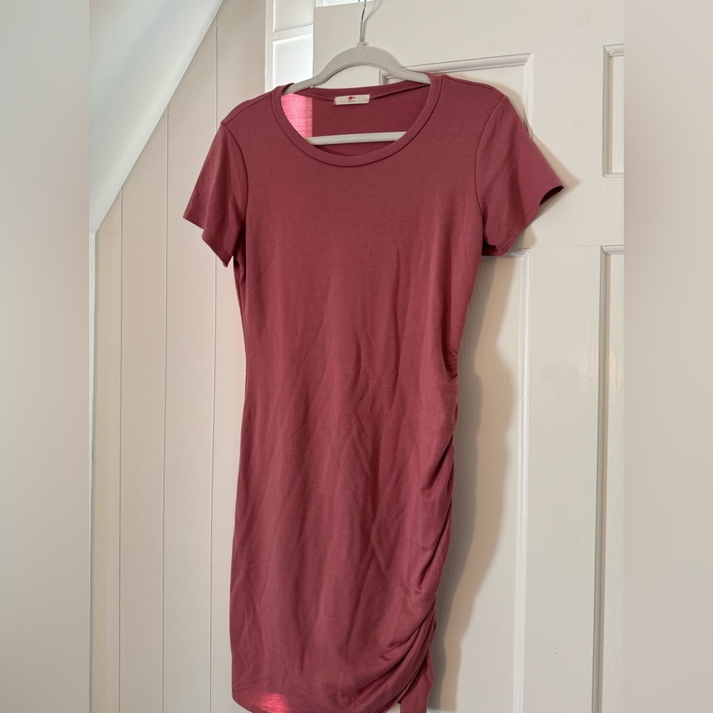 Axis Mauve maternity Short Sleeve Dress